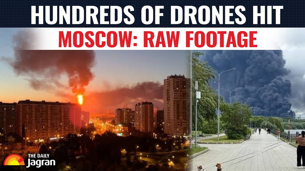 LARGEST Attack On Russia! 1000+ Drones Hit Moscow On Final Day Of Elections | WATCH