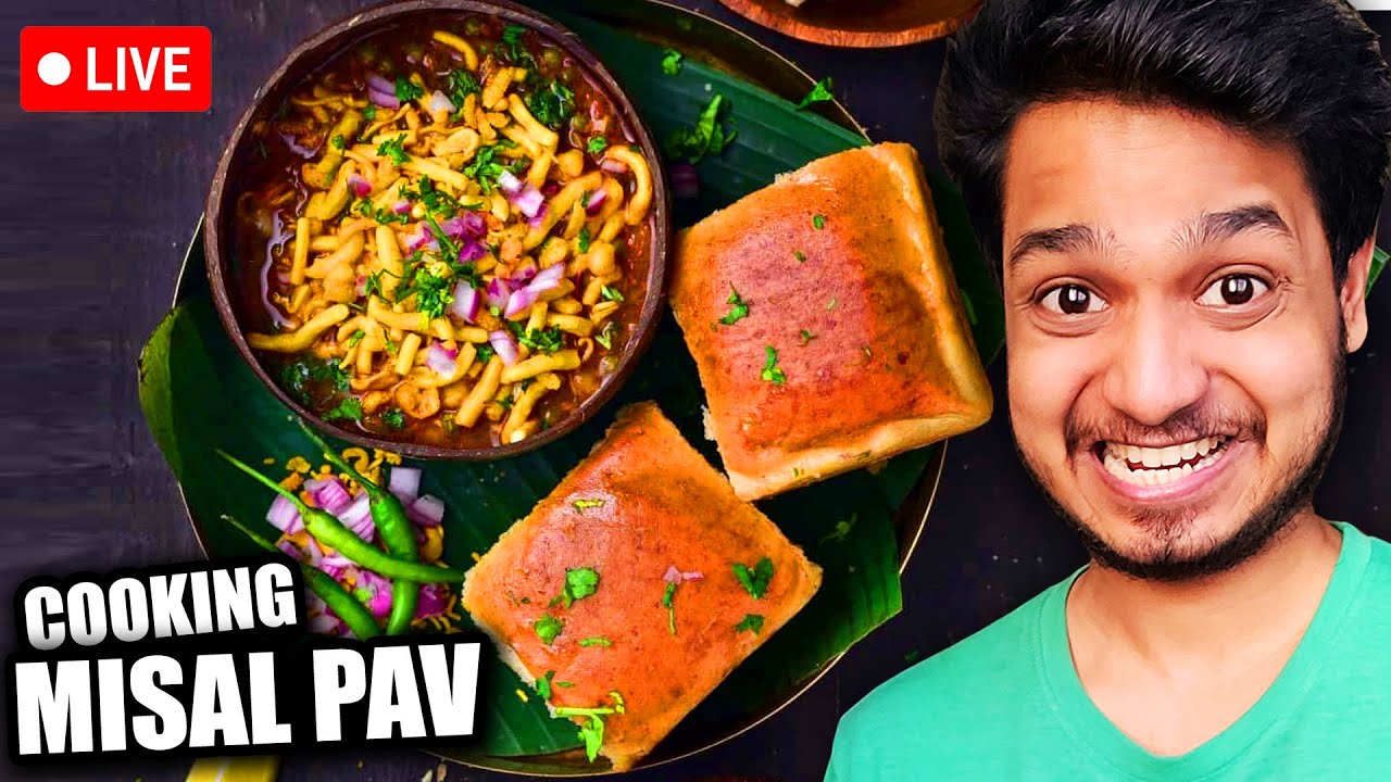 Cooking Misal Pav Live with MOM - Cooking with Ezio (Misal Pav Recipe)
