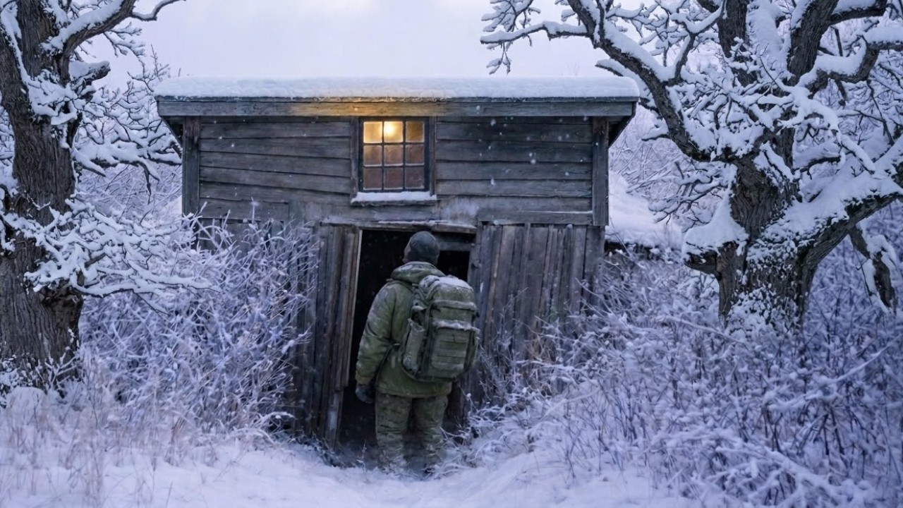 Restoring a Forgotten Mountain Hut | Solo Winter Survival & ASMR