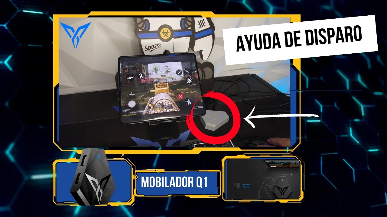 AYUDA DE DISPARO DEL MOBILADOR FLYDIGI Q1
