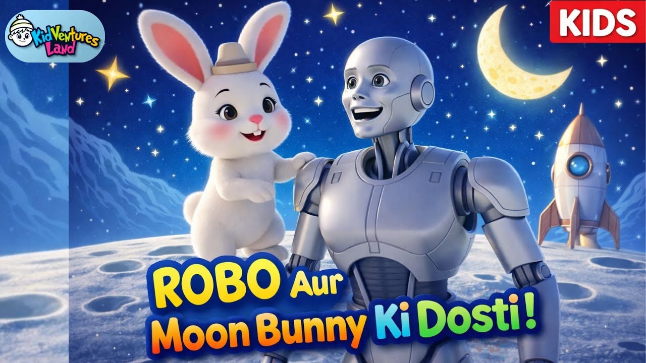 ROBO Aur Moon Bunny Ki Dosti | A Journey to the Moon"