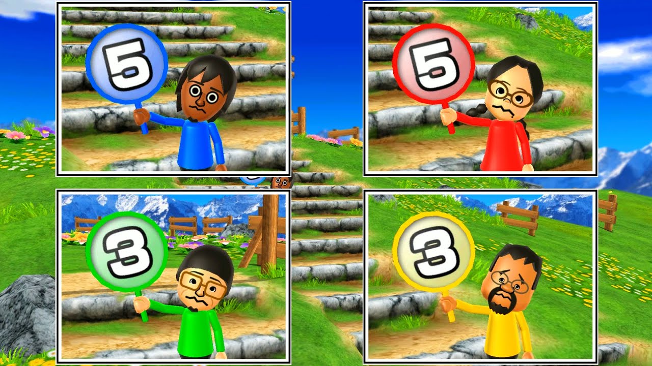 Wii Party Board Game Island - Yuya Vs Keiko Vs Shinnosuke Vs Kentaro (Expert Difficulty)