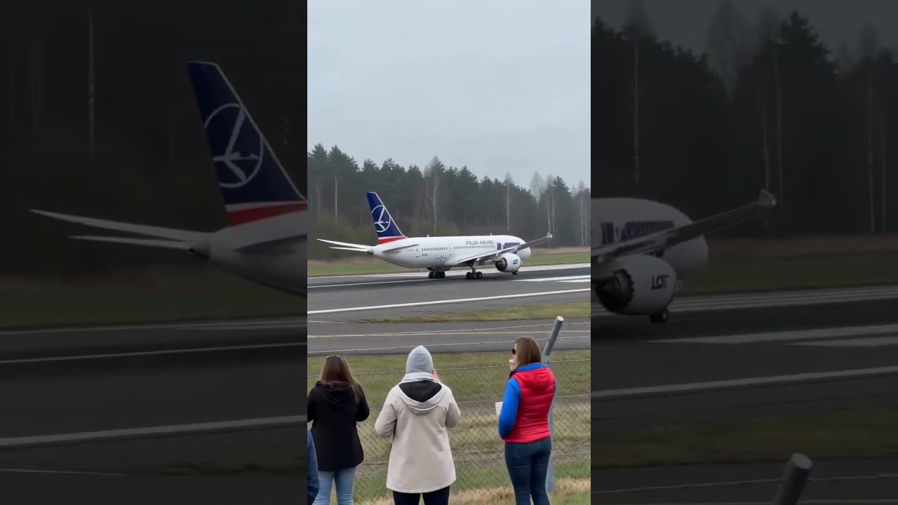 LOT Boeing 787 Dreamliner RC Scale Model Reaches V1 and Rotates! #RCPlane