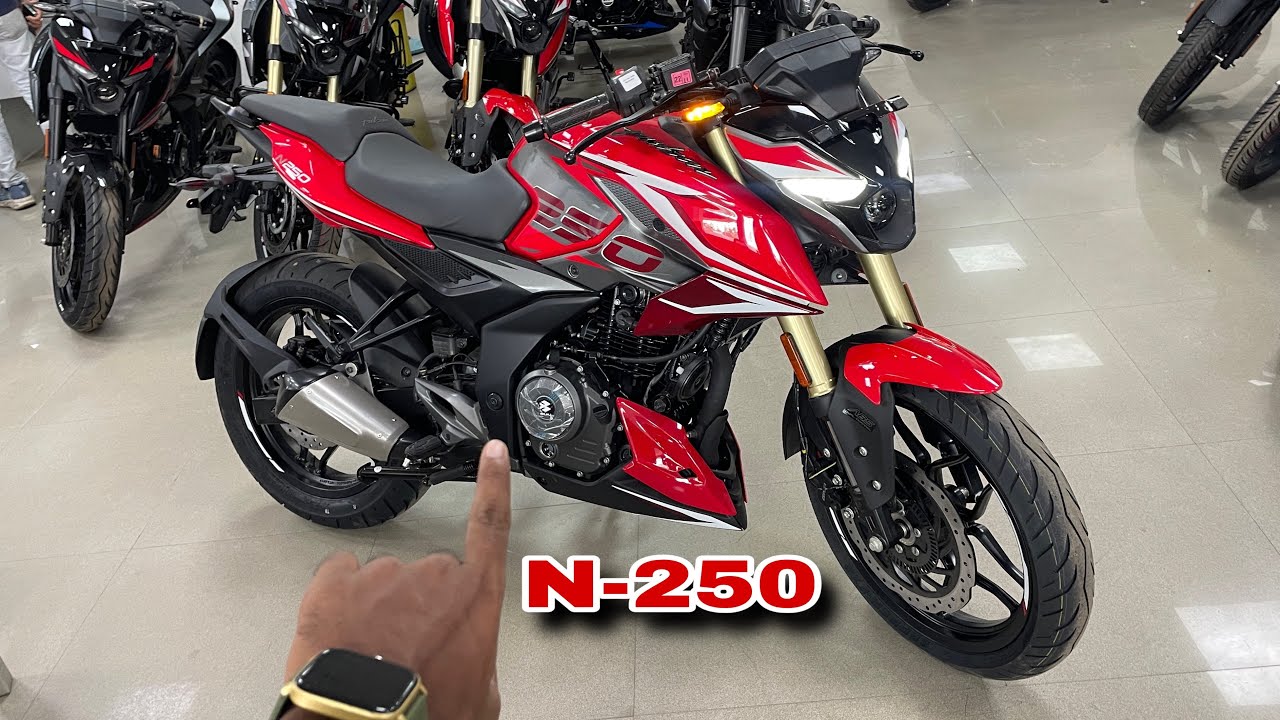 New Bajaj Pulsar N250 BS7 New Model 2024 Red Color Review | Price & features | All 8 Features update