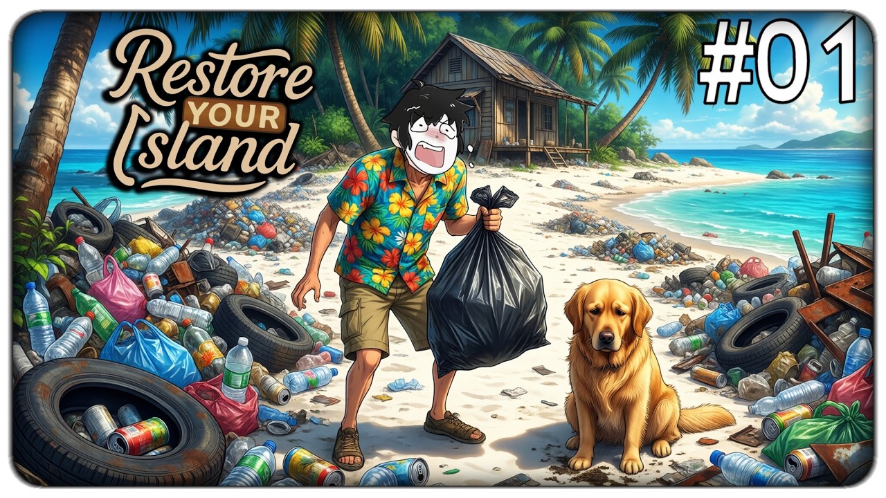 HO EREDITATO UN'ISOLA TROPICALE MA E' PIENA DI IMMONDIZIA OVUNQUE | Restore your Island - ep.01