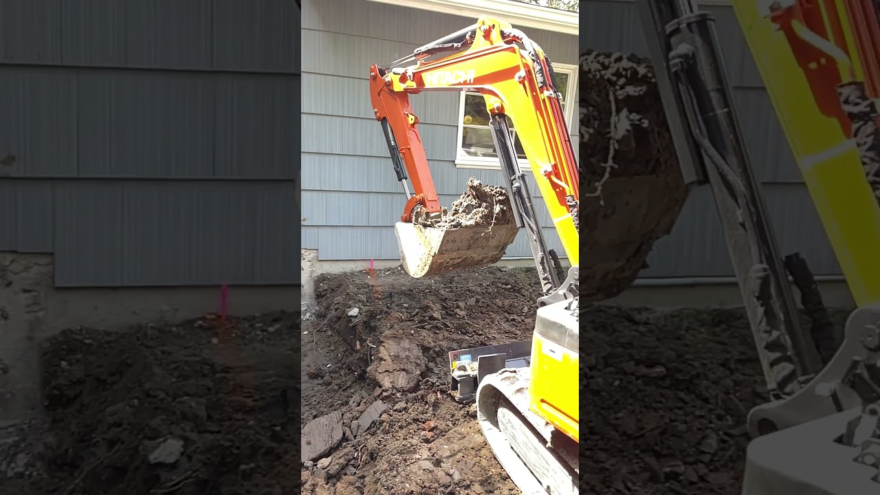 Excavator Grading  #excavating   #lightningtruck #automobile #excavation #weatherevent #satisfying
