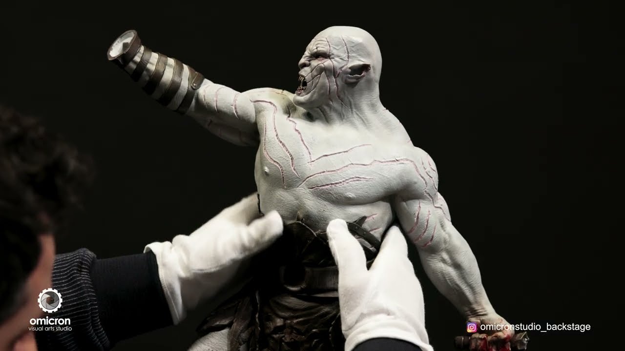 Backstage photoshooting Azog the defiler