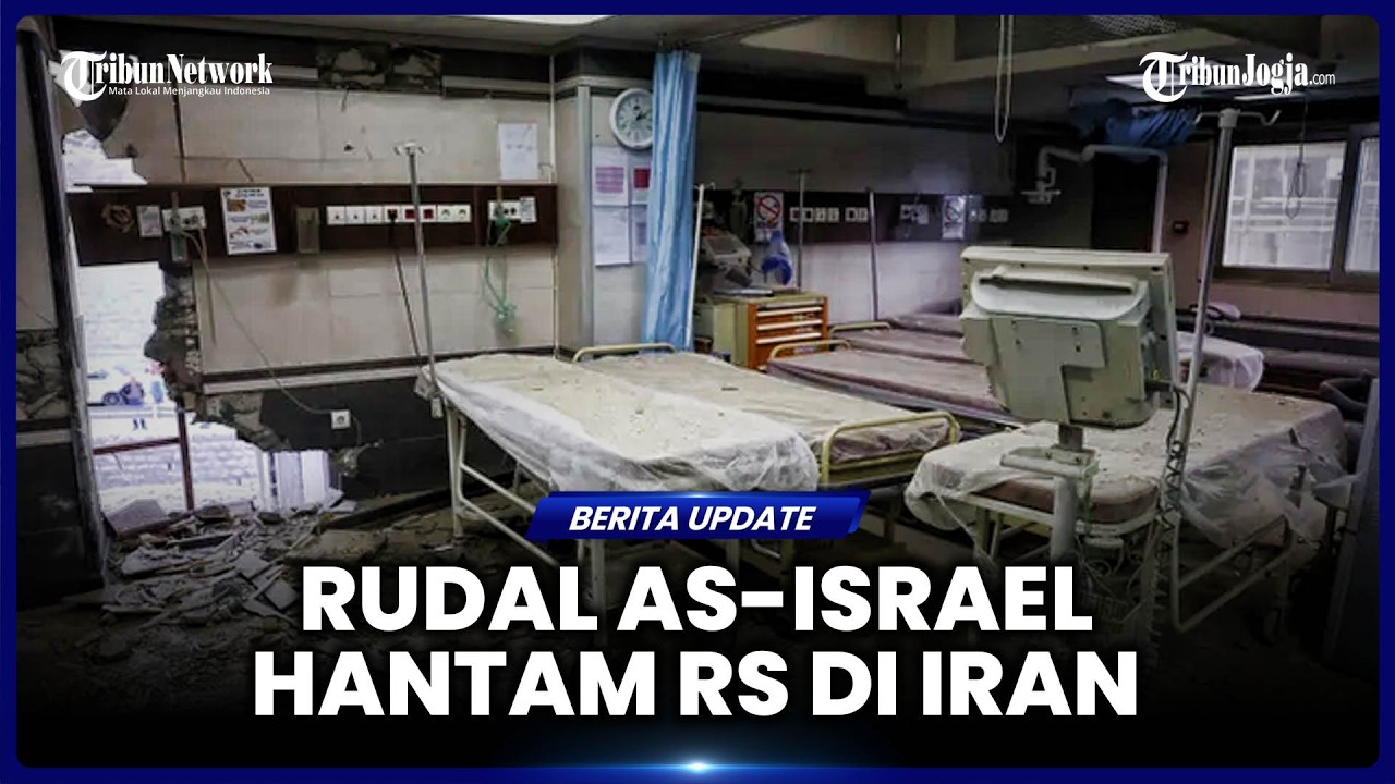 SERANGAN AS ISRAEL HANTAM AREA SEKITAR RUMAH SAKIT DI IRAN, PASIEN BERLARIAN DI TENGAH KEPULAN ASAP