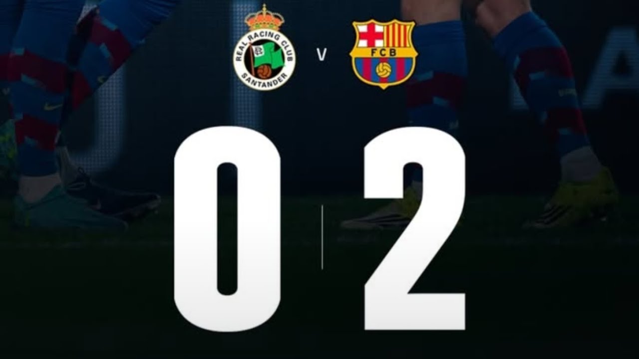 RACING 0  BARÇA 2.EL BARÇA GANA Y YA ESTA EN LOS CUARTOS DE LA COPA DEL REY 
