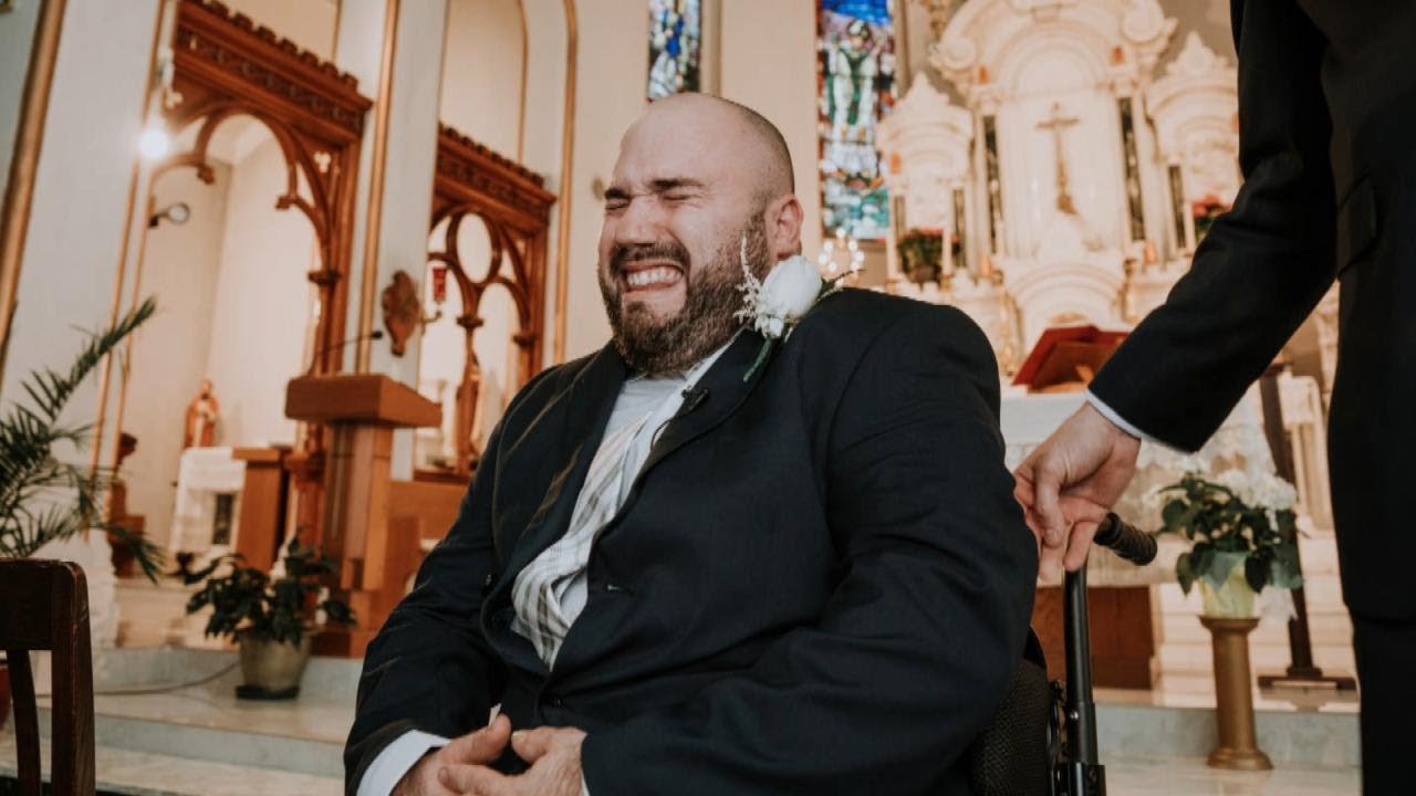 Groom in Wheelchair Sobs as He Sees Wife During Canada Wedding
