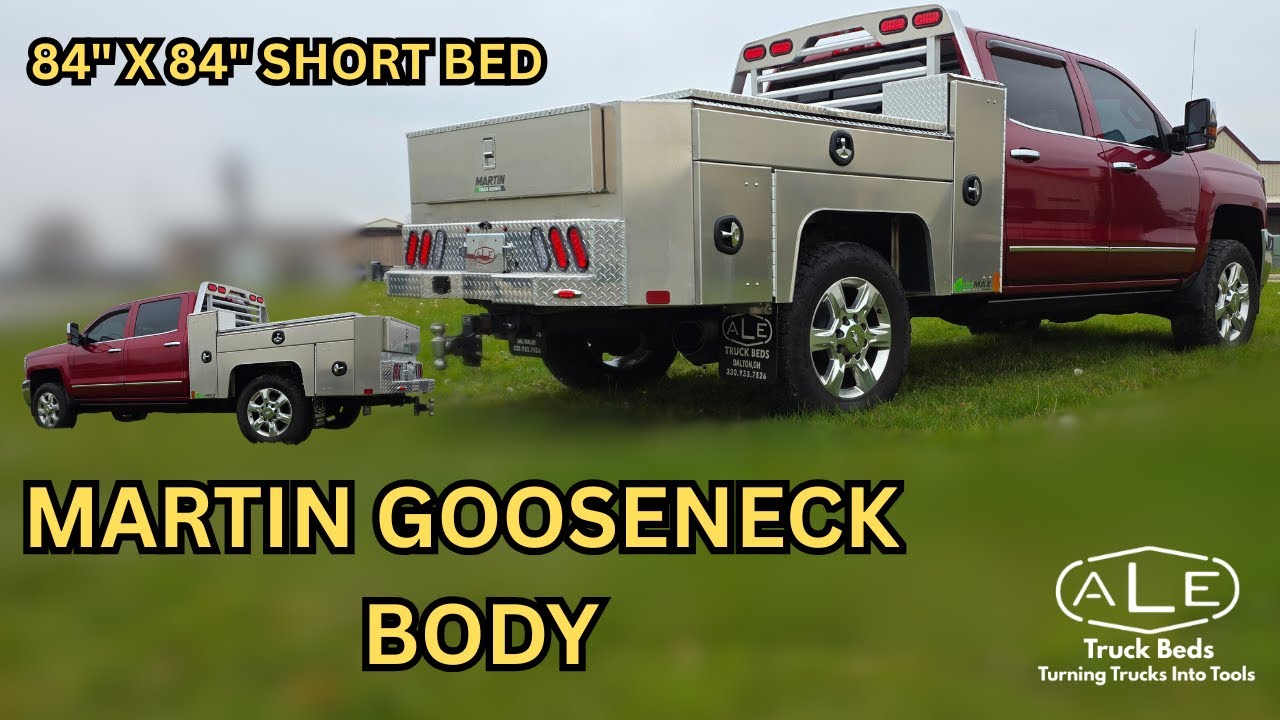 Martin Aluminum Gooseneck Service Body on Chevy Pickup Delete | Short Bed Install