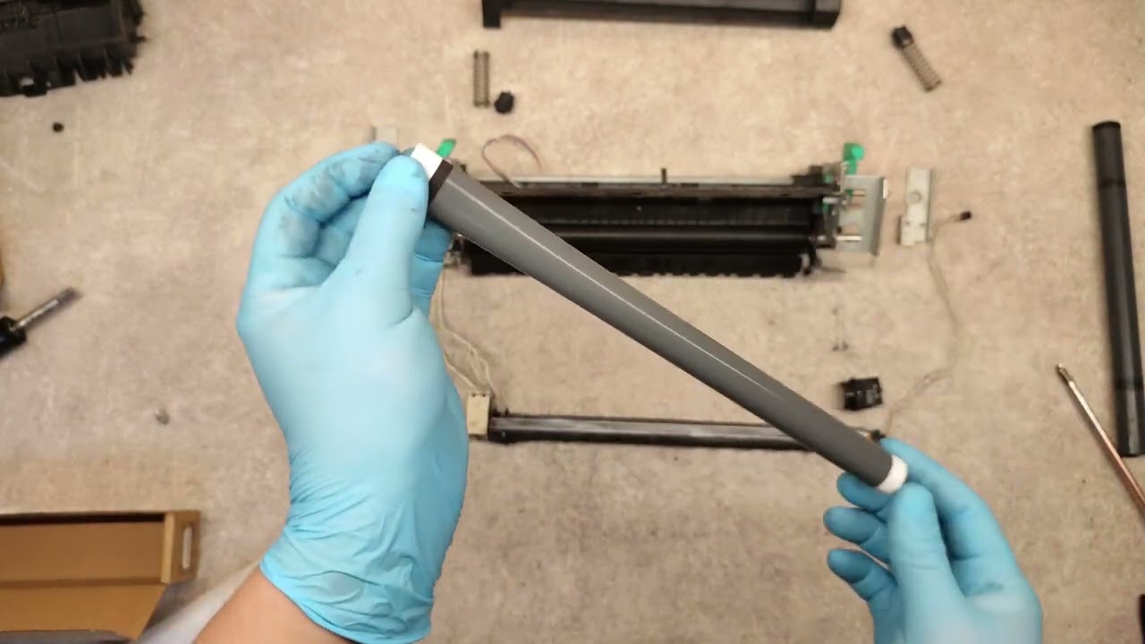 HOW TO REPLACE FUSER FILM SLEEVE AND LOWER PRESSURE ROLLER ON HP LASERJET P2015, P2014, 1160, 1320