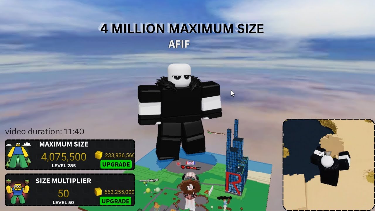 4 MILLION MAXIMUM SIZE!! || OP GLITCH!!