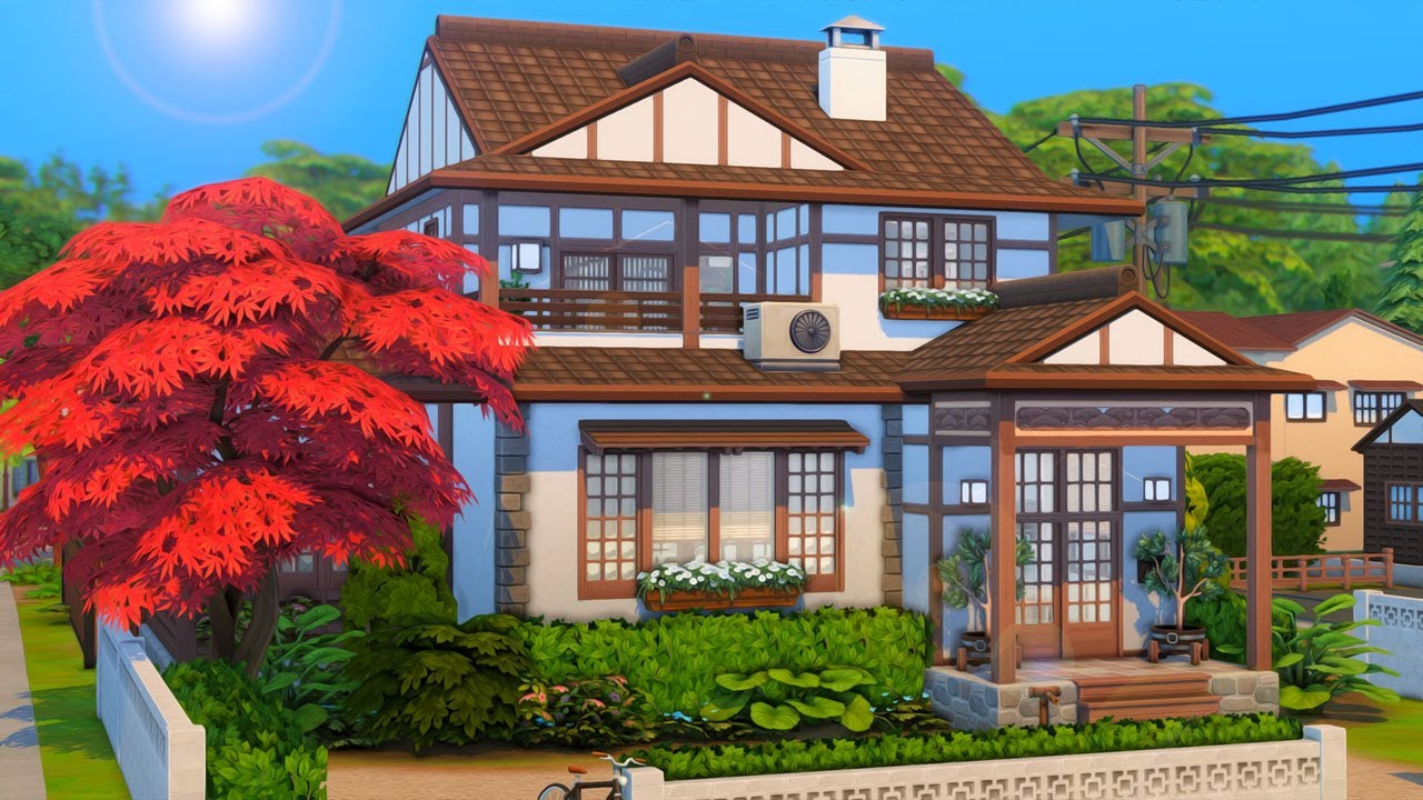 Japanese Family Home 🍁...(Sims 4 Speed Build)