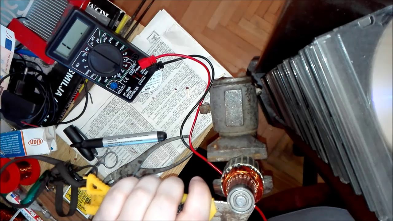 Kontrola ispravnosti rotora multimetrom #2