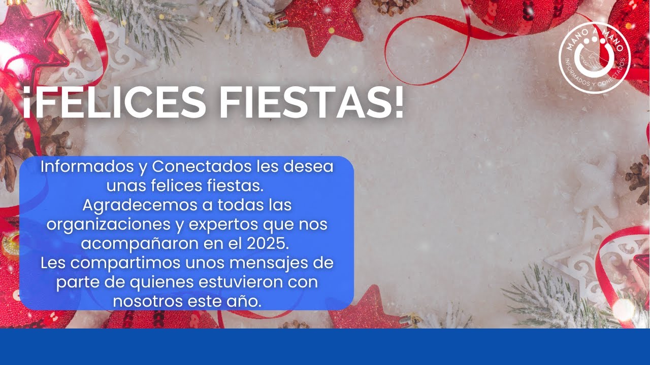 ¡Felices fiesta y feliz año nuevo!
