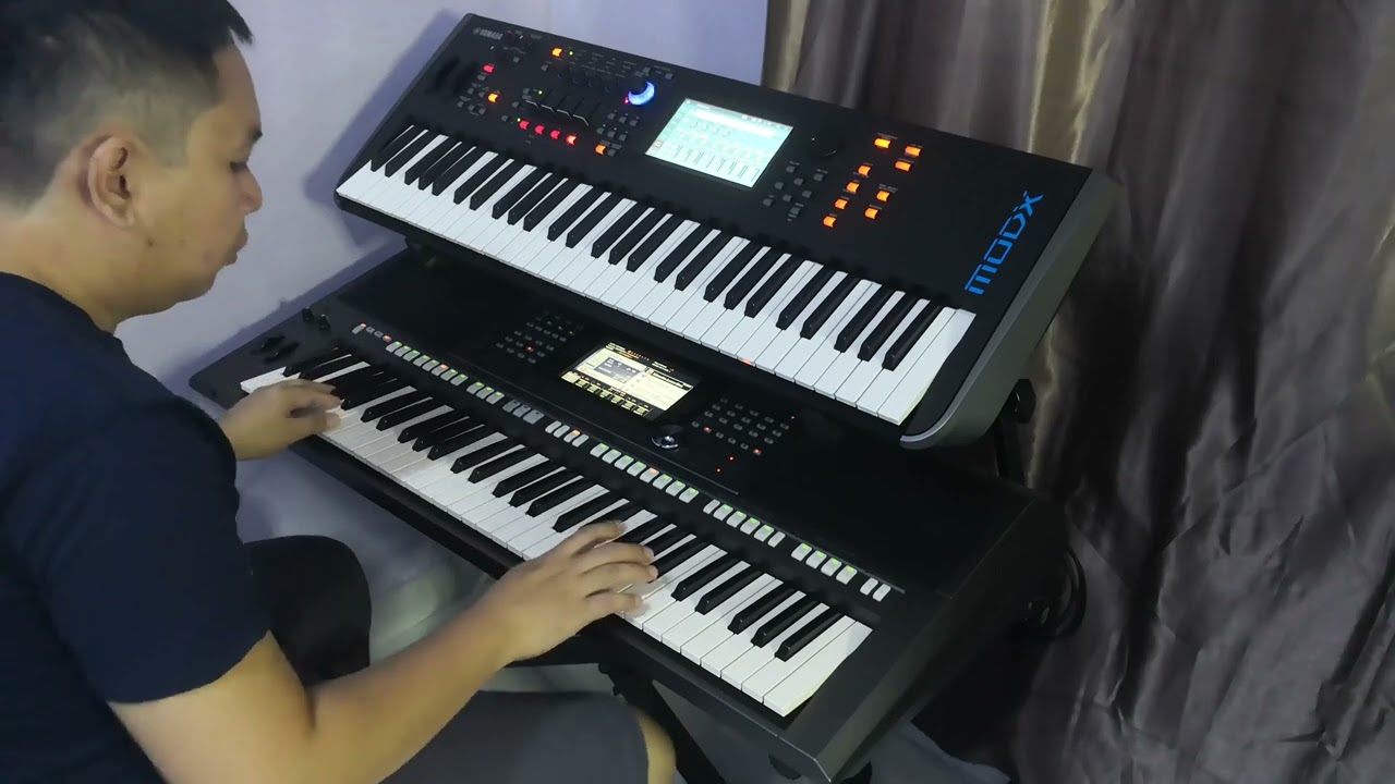 双电子琴演奏 濛濛细雨忆当年 (Cover by~Bu)