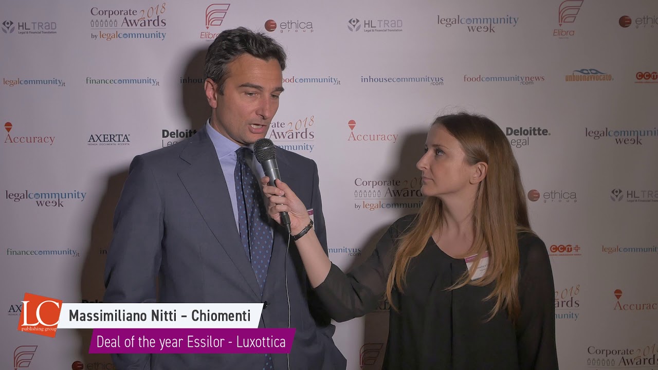 Massimiliano Nitti - Legalcommunity Corporate Awards 2018 by legalcommunity.it