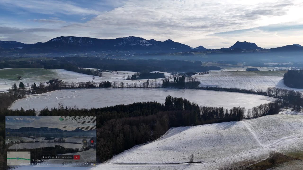 DJI Mini 4 - Waypointflug am Tinninger See