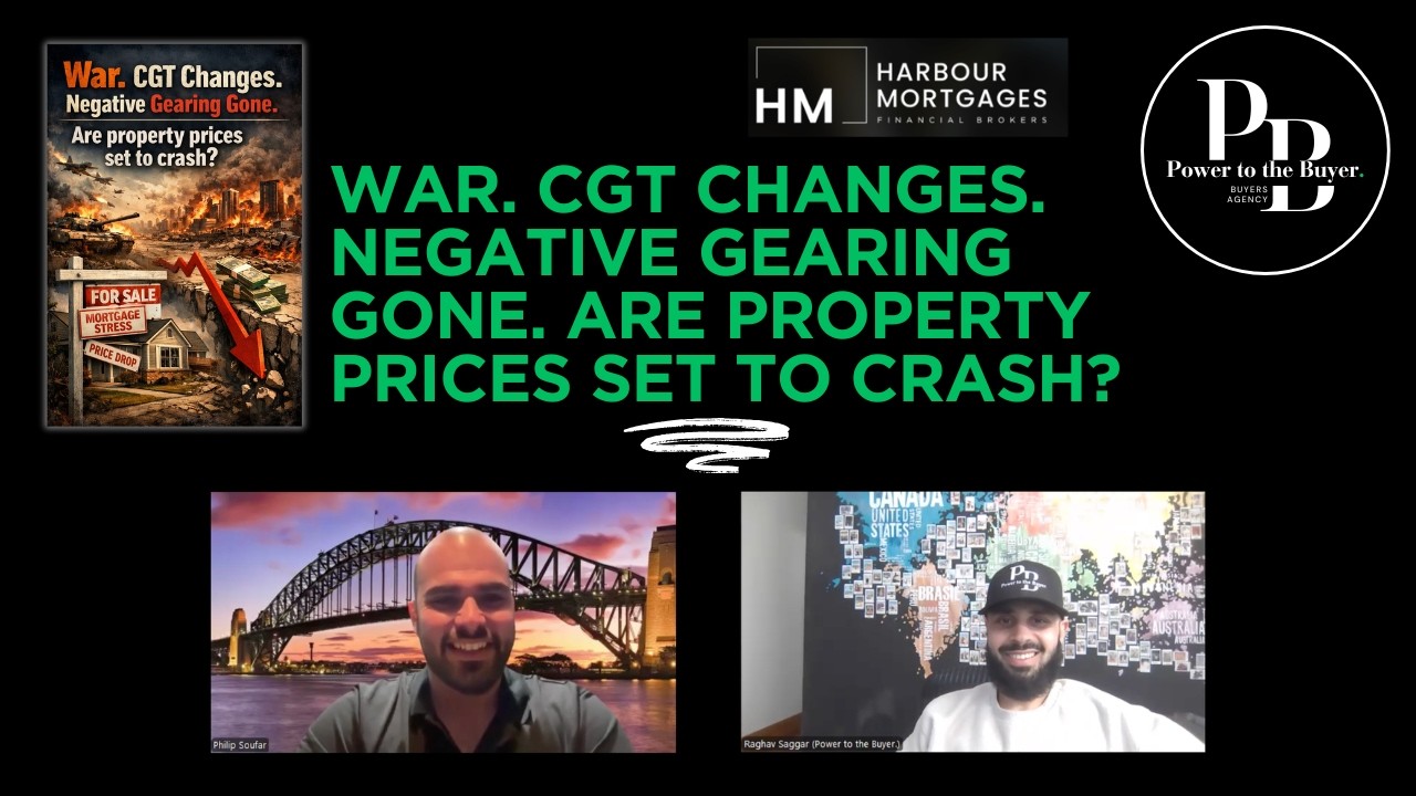 War. CGT Changes. Negative Gearing Gone. Are property prices set to crash?