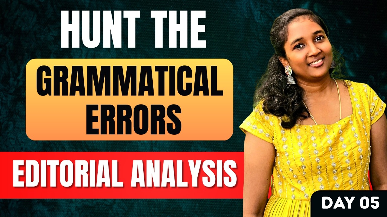 Sentence splitting | Editorial  Analysis -5 | Reena