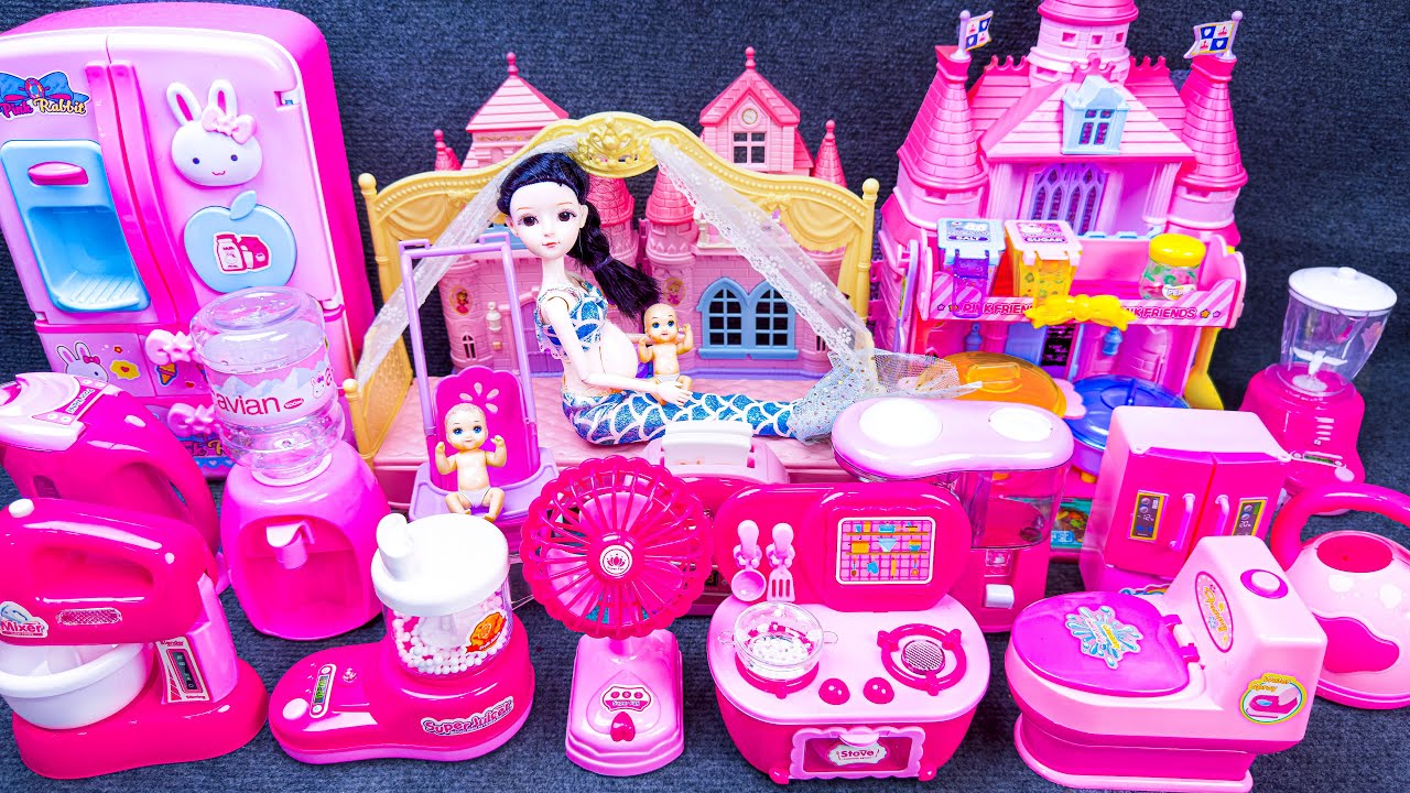 30 Minutes Satisfying With Unboxing Cute Pink Princess House Toys Play Set Review | My Toys Wow