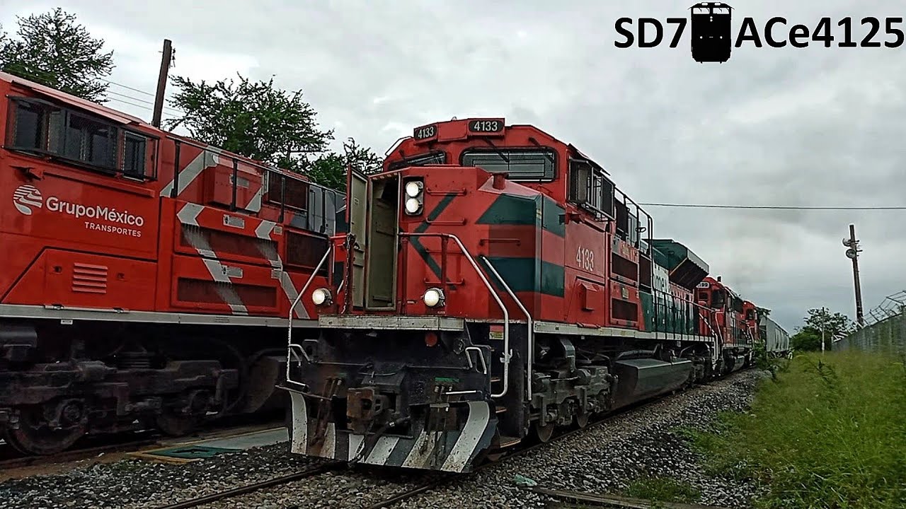 FXE 4029 Sin Bateria!🚂🤣 FXE 4133 Con un Silbato Diferente // Ferromex Trenes en Altamira Tamaulipas🚂