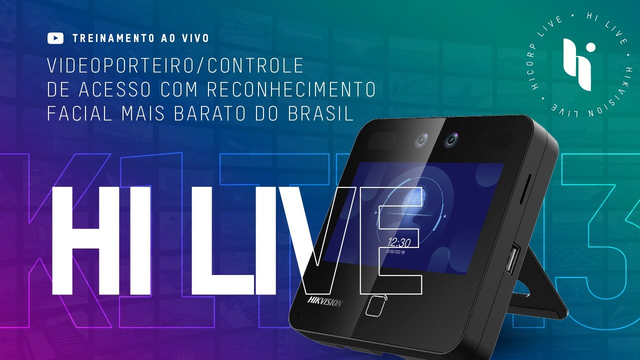 Treinamento K1T343: Videoporteiro/controle de acesso com reconhecimento facial mais barato do BrasiL
