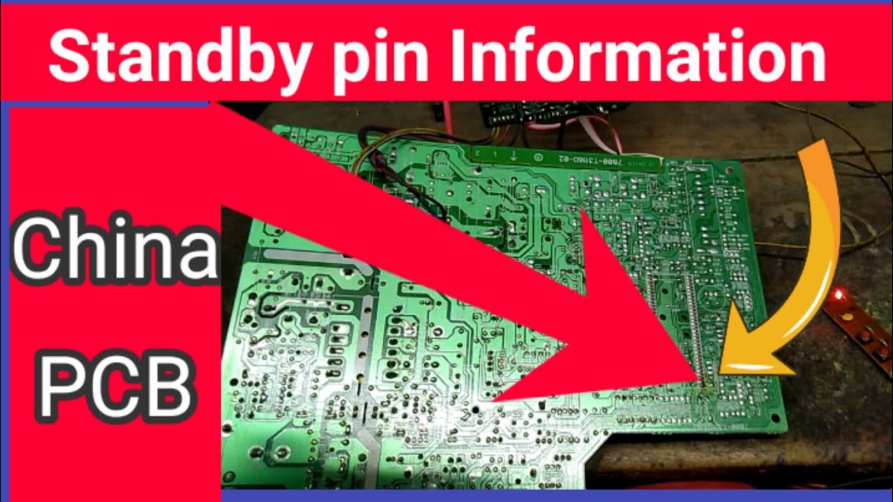 Standby pin important information in China Colour TV pcb.