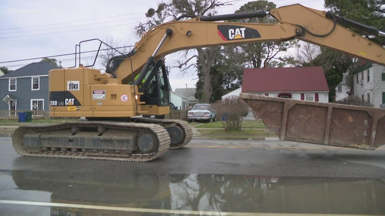 Wastewater spills into street after major line break in Newport News
