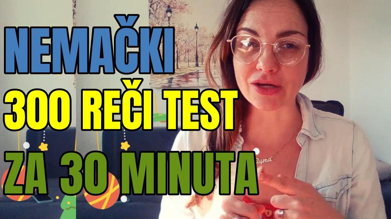 NEMAČKI - 300 REČI ZA 30 MINUTA- BRZA PROVERA ZNANJA- VOKABULAR ZA POČETNIKE