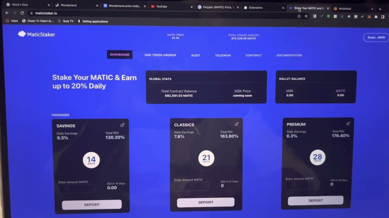 MaticStaker and Metamask Problem How can this be Fix.