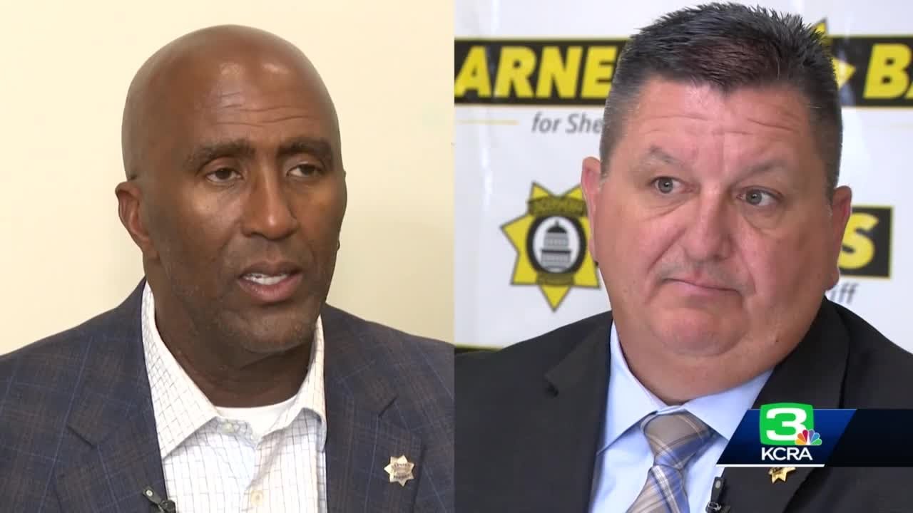 Sacramento County sheriff election: KCRA 3 sits down with candidates Jim Cooper, Jim Barnes