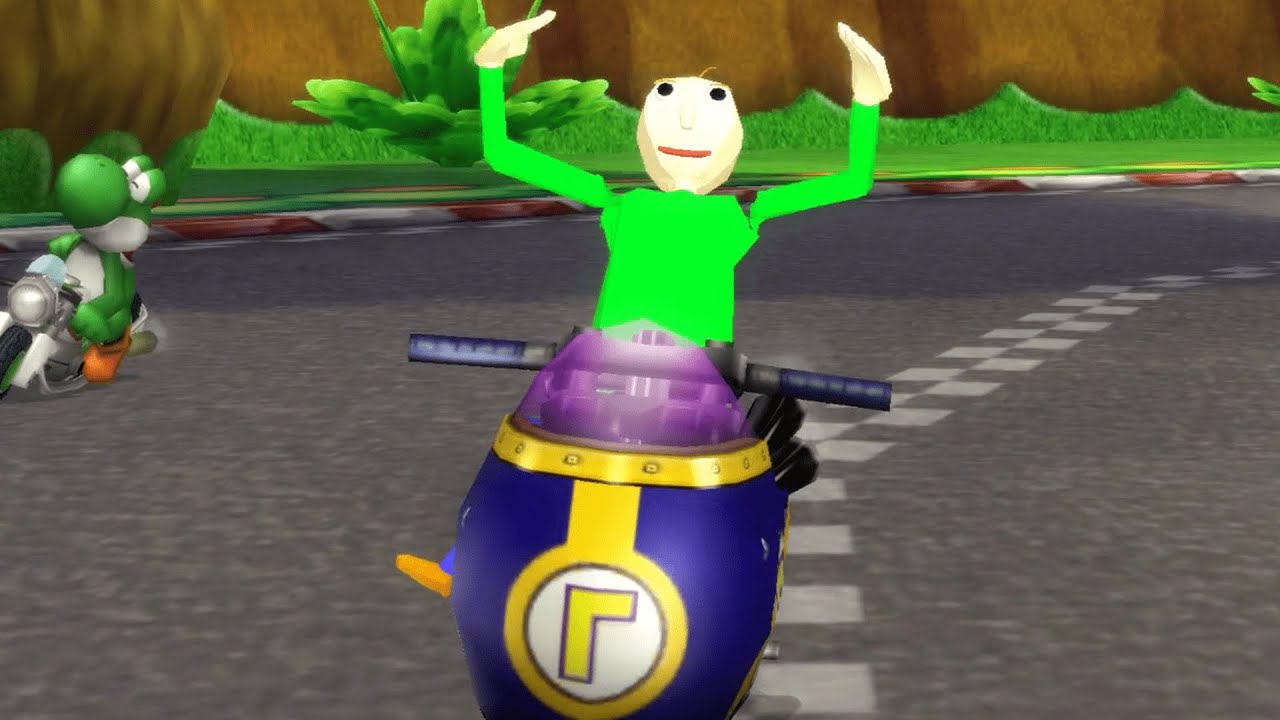 Baldi's Basics in Mario Kart Wii