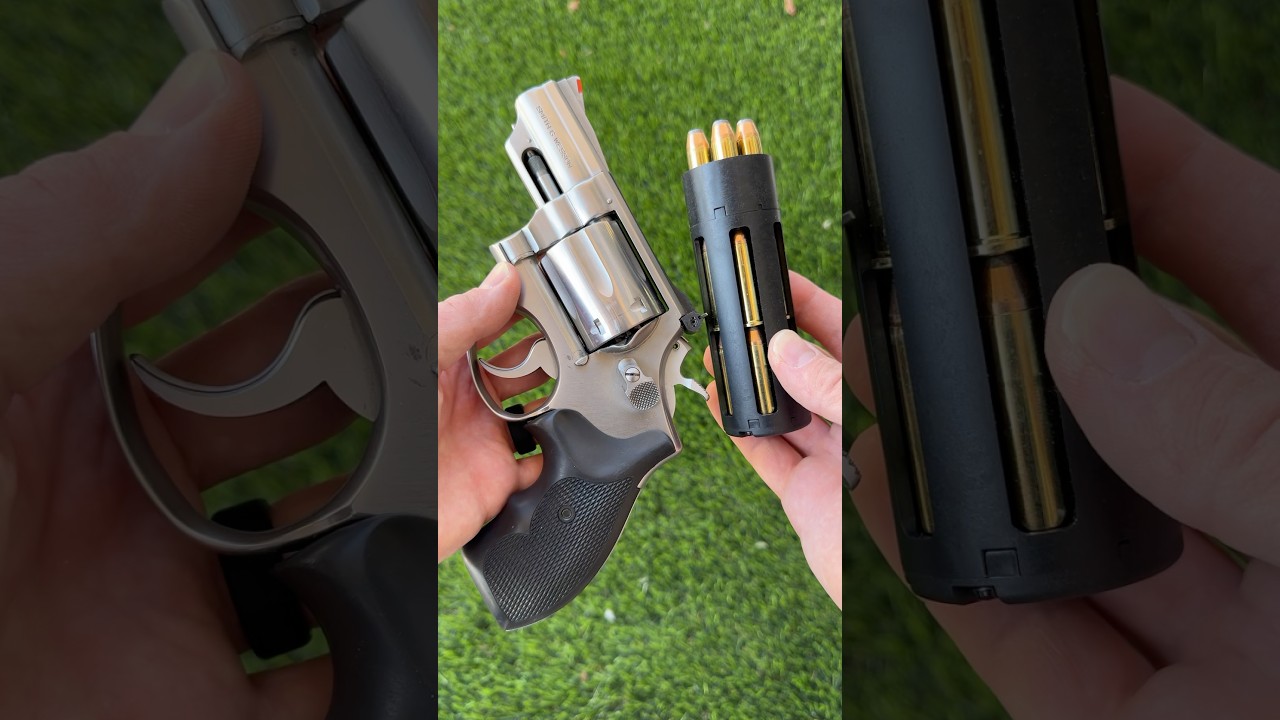 High-Capacity Revolver Speedloader! Rev Industries w/ S&W .357 Combat Magnum #subscribe