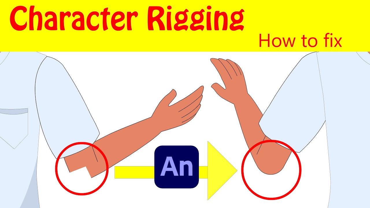 Character Rigging in adobe animate । how to fix joint broken problem in animate cc । AK TOON