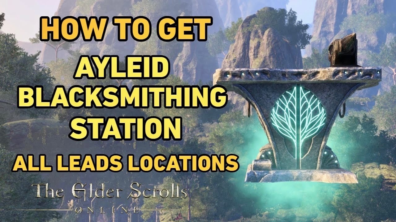 ESO How to Get Ayleid Blacksmithing Station Antiquity All Scrying Leads Locations