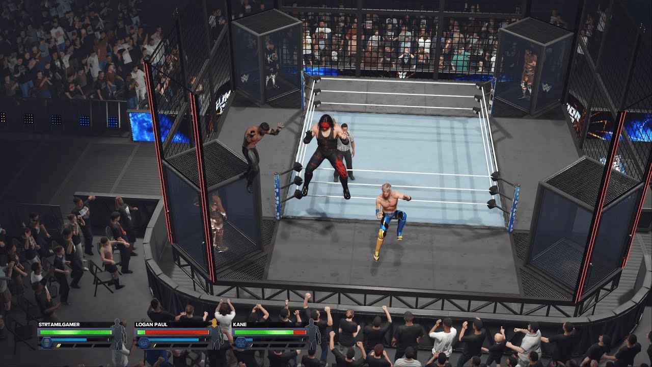 |WWE 2K24| ELIMINATION CHAMBER |Kane vs Logan Paul vs Seth Rollins vs  Drew Mcintyre vs Kevin Owens|