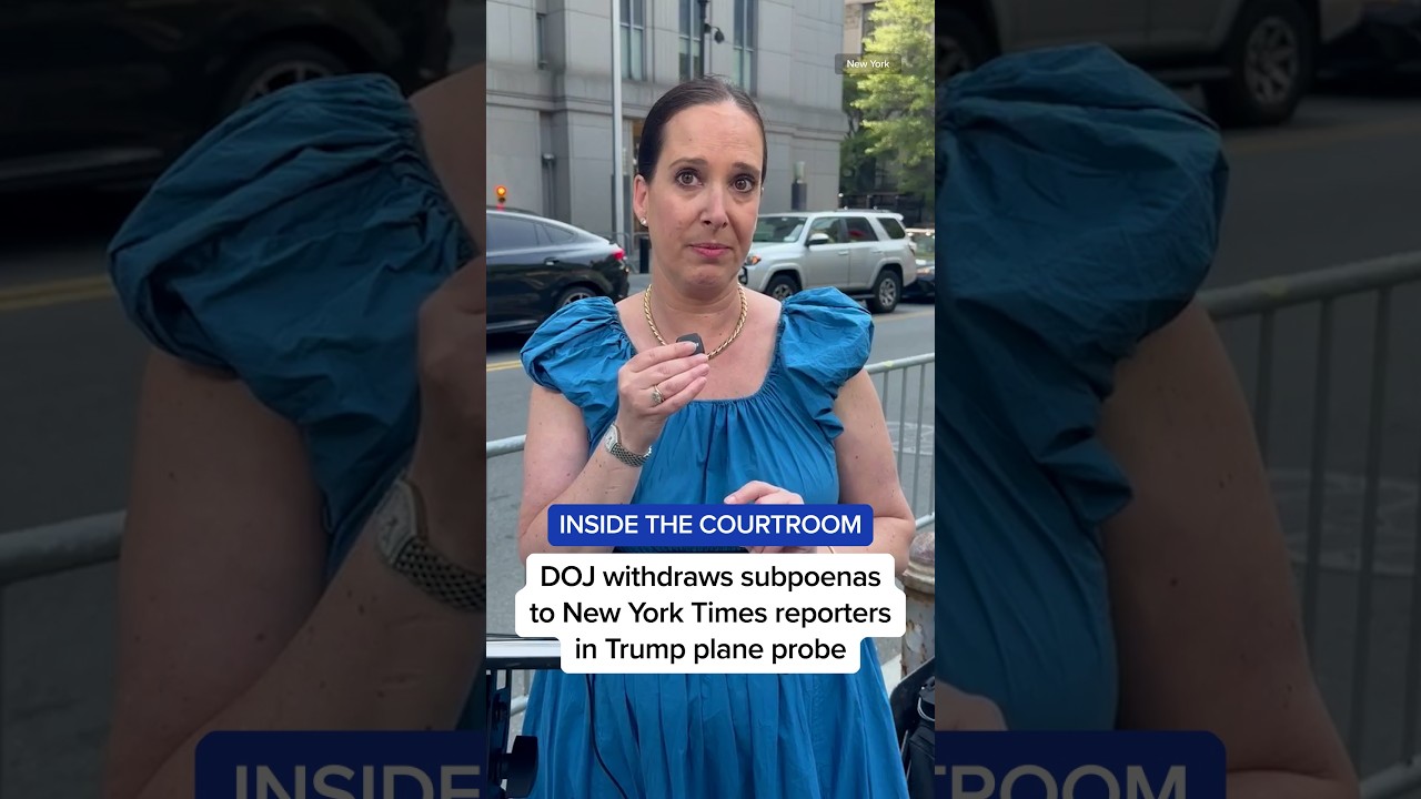 INSIDE THE COURTROOM: DOJ withdraws subpoenas to New York Times reporters in Trump plane probe