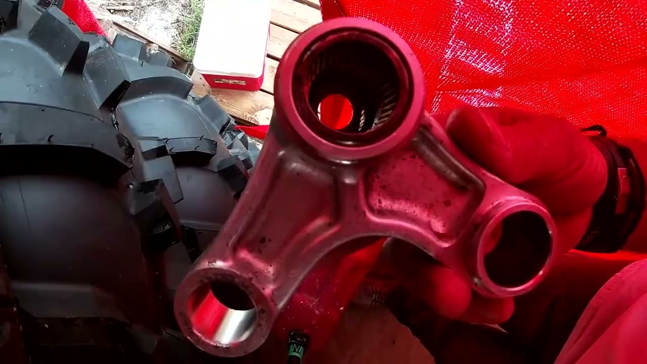 Suzuki DR 650 rear suspension linkage service, bearing removal