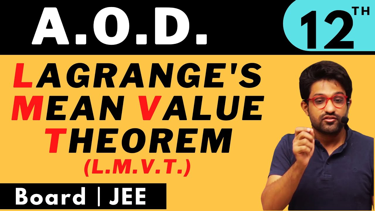 Applications of Derivative | Lagrange's Mean Value Theorem | LMVT | Bhannat Maths | Aman Sir