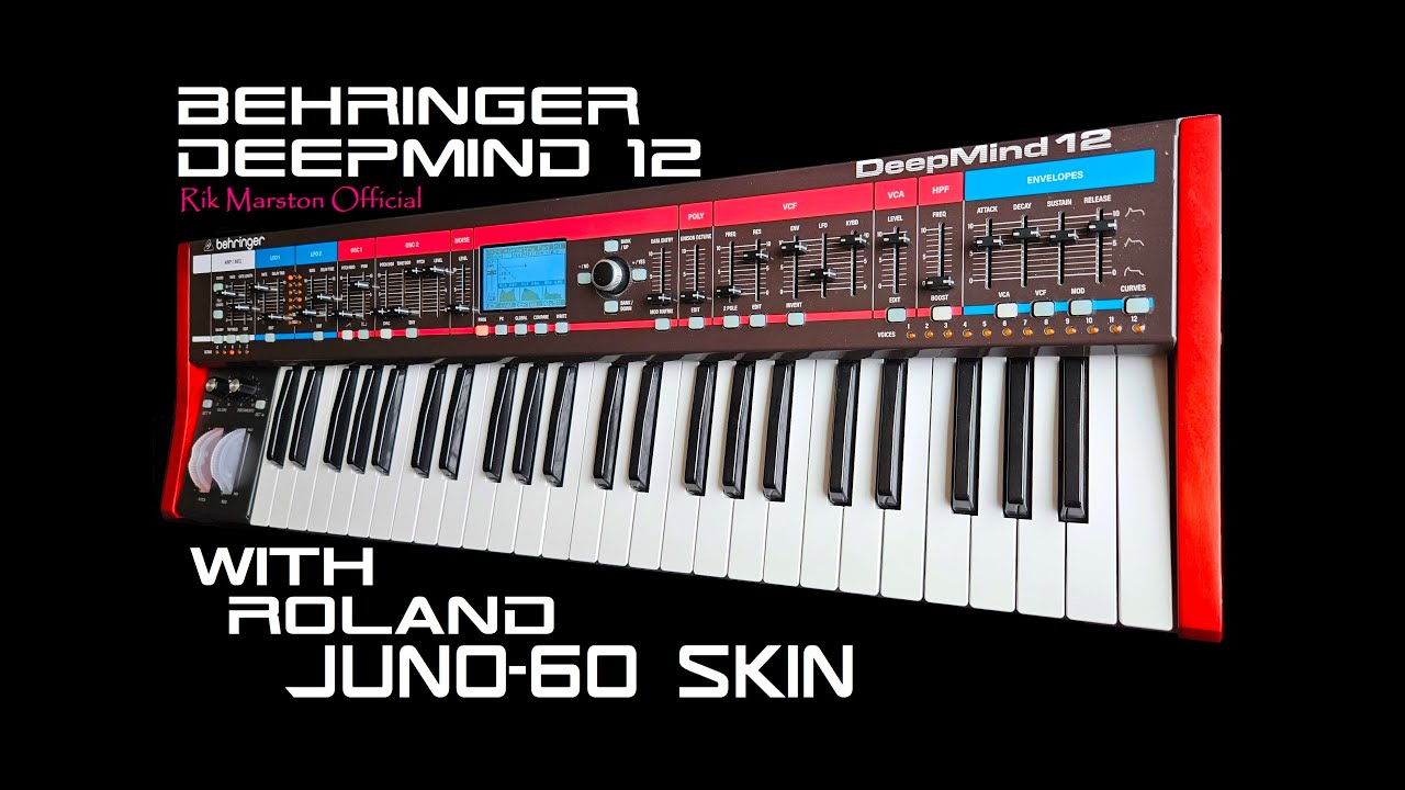 Behringer DeepMind 12 Roland Juno-60 skin X Analog Synthesizer Rik Marston
