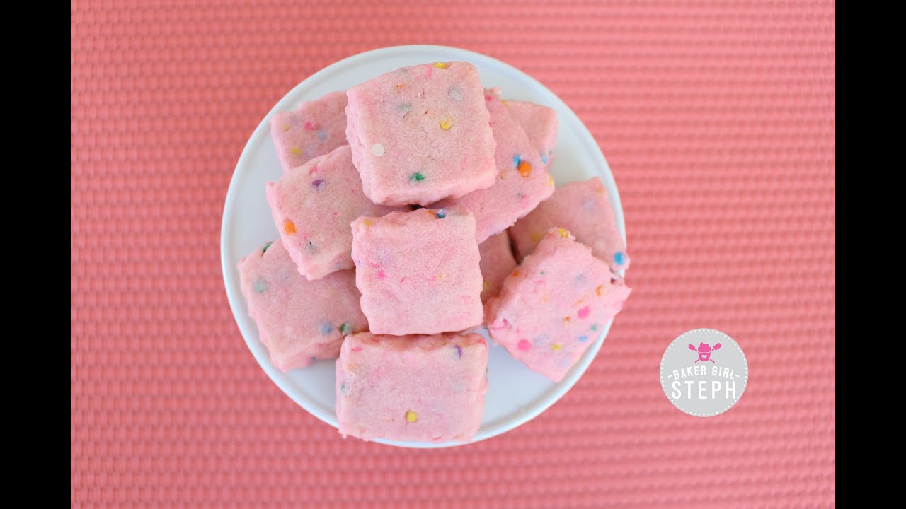 CONFETTI SHORTBREAD COOKIES || Shortbread Cookies || Fairy Bites