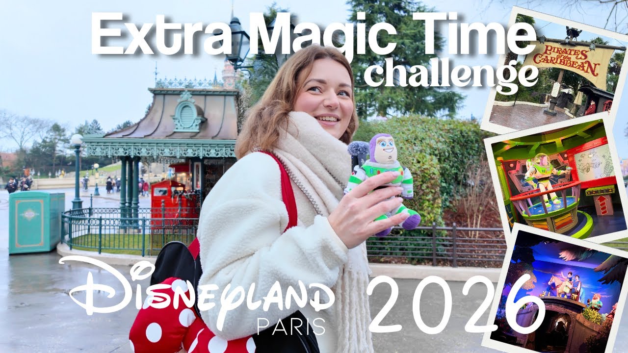 DISNEYLAND PARIS EXTRA MAGIC TIME CHALLENGE 2026 | HOEVEEL ATTRACTIES IN DISNEYLAND PARIS IN 2 UUR?
