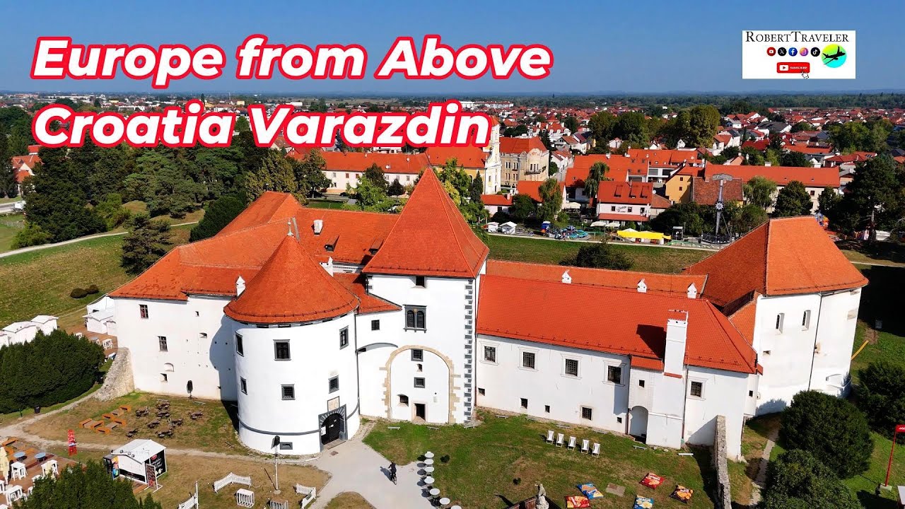 Must visit in Europe from Above Varazdin Croatia   DJI Mini 4 Pro #drone