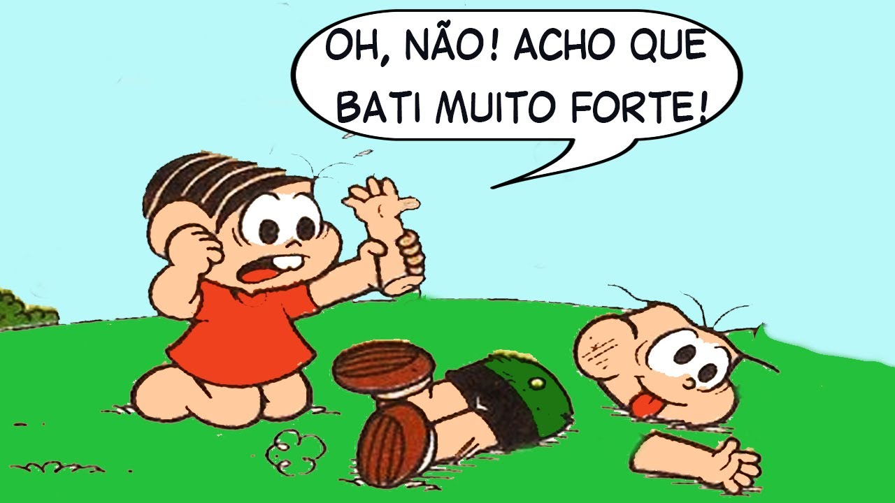 A MÔNICA BATEU FORTE DEMAIS NO CEBOLINHA