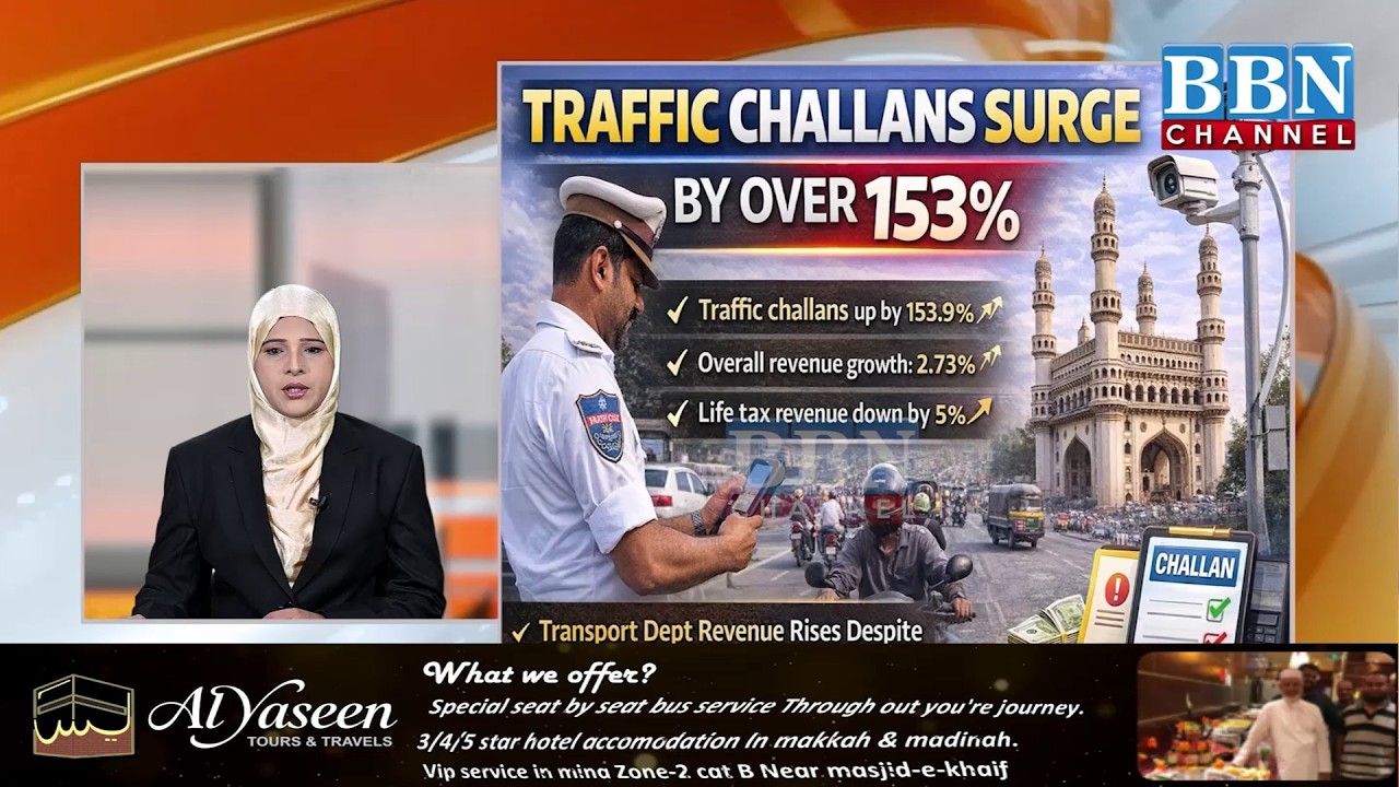 Telangana Traffic Challan Boom | E-Challan Se Revenue Mein 153% ka Zabardast Izafa