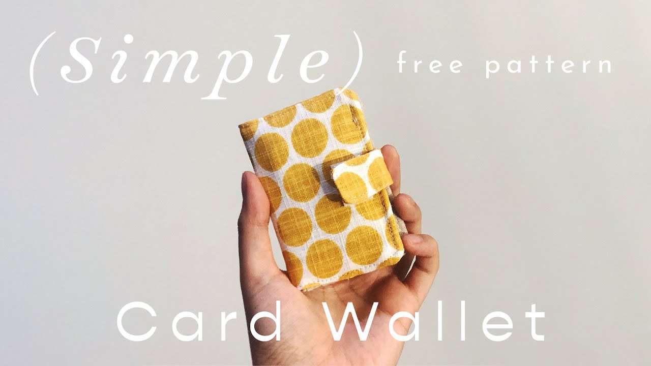 FREE Simple Card Wallet Pattern - DIY Sewing Tutorial