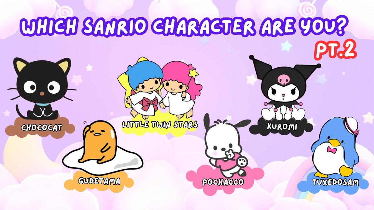 Which Sanrio Character Are You? Pt.2☁️| Aesthetic Personality Quiz | Kuromi, Chococat & More!