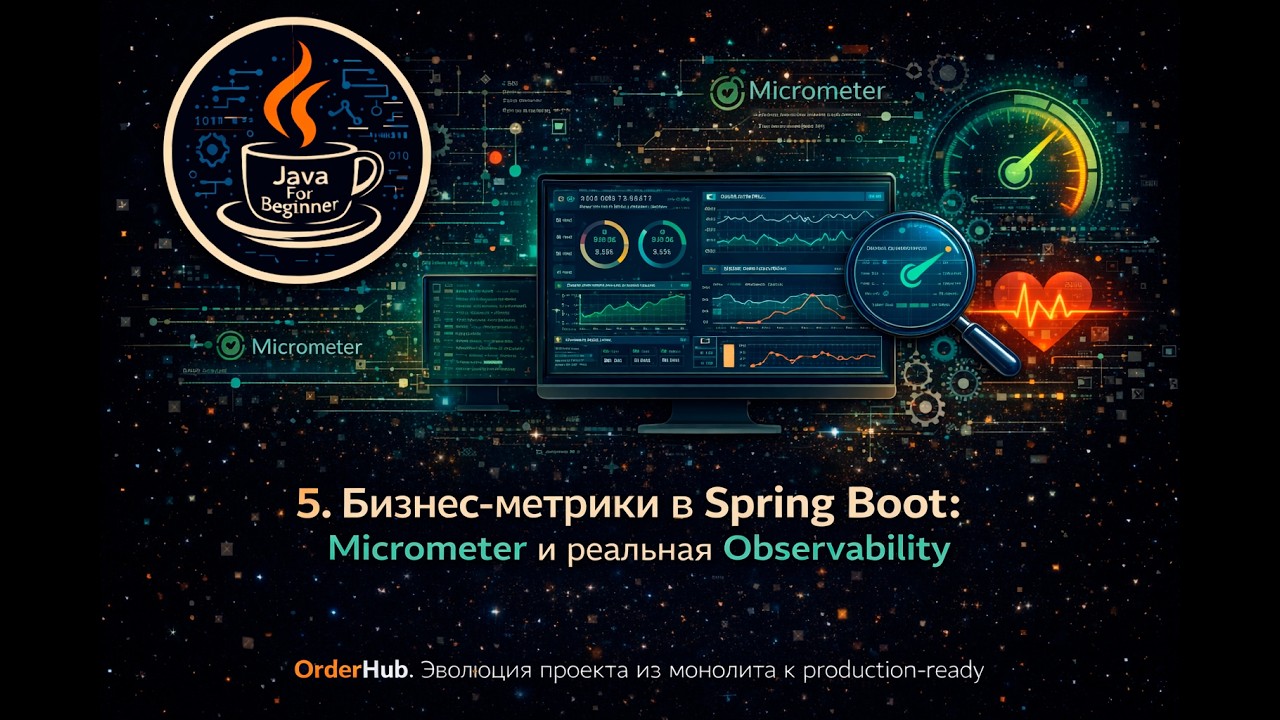 5. Бизнес-метрики в Spring Boot: Micrometer и реальная Observability